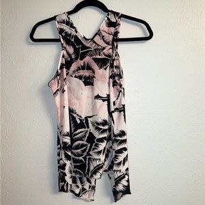 Express XS Black and Pink Tank Top